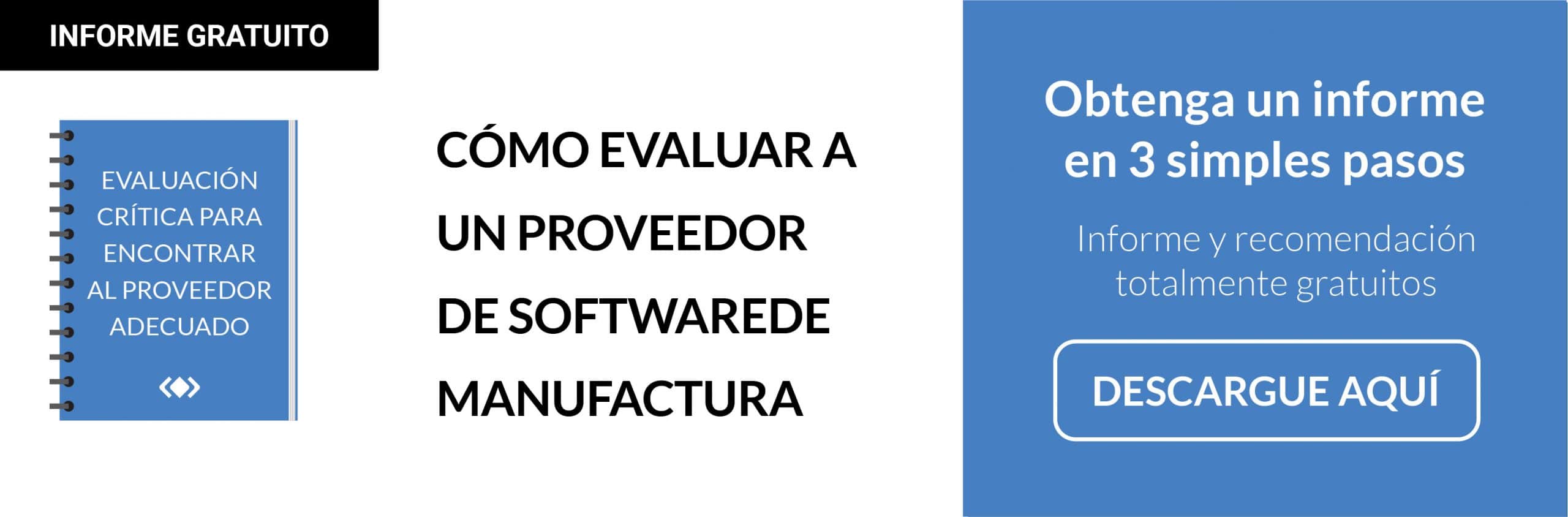Planificación de manufactura 2 proveedor de software manufactura